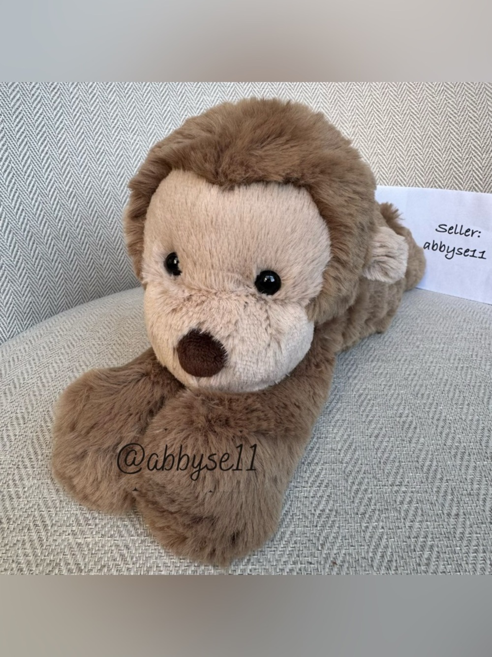 Jellycat Smudge Monkey - Medium - Authentic - Brand New With Tags - Fast Ship